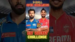 Arshdeep Singh VS Hardik Pandya ।। Bowling Challenge😱 #cricket #shorts #rc24