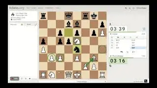 My opponent dominated this Chess game 95% of the time but I managed to win somehow! Watch this game!