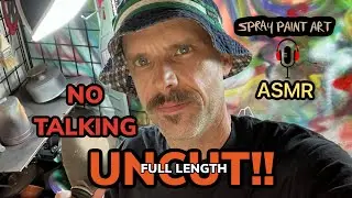 ASMR FULL LENGTH SPRAY PAINT ART SIGHTS AND SOUNDS #notalking #satisfying #notperfect