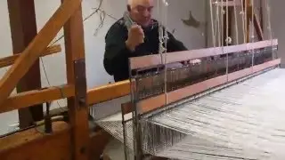 The weaving by hand of Eddie Doherty. エディ・ドハティさんの手織り Part2