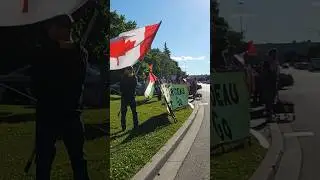 Trudeau is in Brampton - protest today