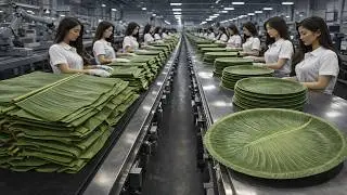Inside the Sustainable Factory Making Banana Leaf Plates
