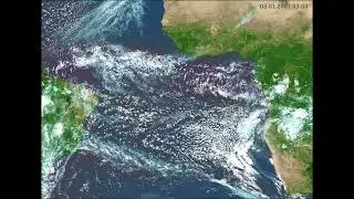 Convection-resolving atmospheric simulation of the tropical-to-subtropical Atlantic