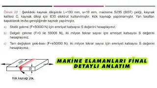 Makine Elamanları Final Hazırlık Kaynak Sorusu