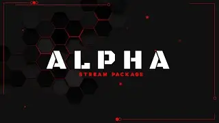 Alpha, Red Overlay : Minimalist Stream Package