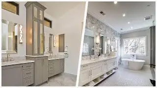 75 Huge Gray Floor Bathroom Design Ideas You'll Love 🌈