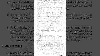 Assistant Engineerand Assistant Executive Vacancies MRPL