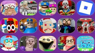 PRISON BORRY BREAKOUT,GRUMPY GRAN,Roblox,BEN'S HIDEOUT ESCAPE,BARRA'S GRANNY HOUSE,RUN FROM GRANDPA