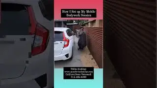 How I set up my mobile Bodywork/Massage Station