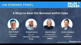 Six Ways to Beat Burnout within Sales Webinar | SalesScreen
