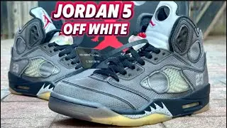 Jordan 5 Off White Muslin unboxing review! Still fire!🔥🔥🔥