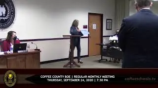 Coffee County Board of Education &bull; September 24, 2020