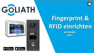 Fingerprint & RFID einrichten | Goliath Hybrid Video T&uuml;rsprechanlage