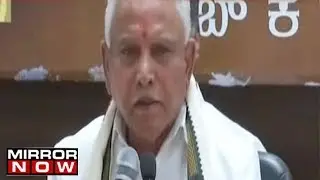 CM B. S. Yeddyurappa Addresses Media I Full Speech