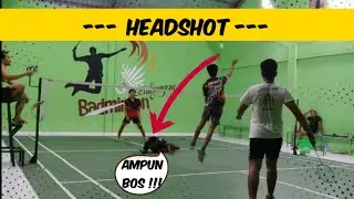 HEADSHOT ⁉️ - BADMINTON MATCH DOUBLE INDONESIA