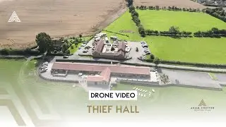 Thief Hall North Yorkshire Countryside Wedding Venue Drone. Rolling Hills Aerial Footage