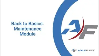 Workshop Wednesday - May 17, 2023 - Back to Basics: Maintenance Module