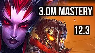 ELISE vs VIKTOR (MID) | 8/0/4, 3.0M mastery, 900+ games, Legendary | BR Diamond | 12.3