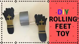DIY Rolling feet toy | Simple and fun paper craft.