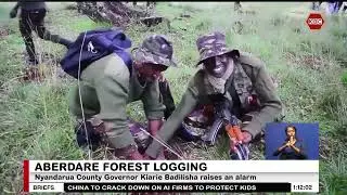 Nyandarua Governor raises alarm over uncontrolled tree cutting in Aberdare Forest