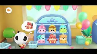 School bus going to pandas house | Cartoon panda schools bus driving game