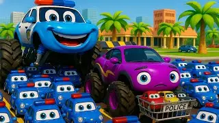 Winter Rescue: The Ice Tire Miracle❄️🚒 | Police Car & Friends Rescue Cars Cartoon