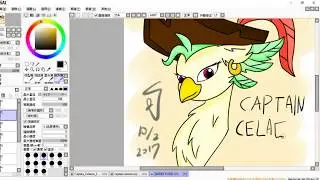 captain celaeno Drawing process