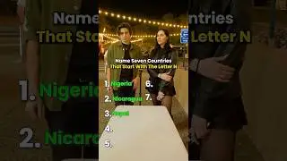 Name 7 Countries That Start With Letter N