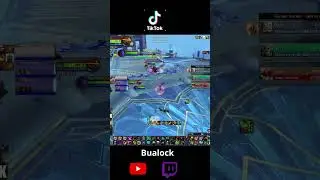 200 IQ Retri Paladin dispelling vs 2x Affliction Warlocks  #short   #afflicitonwarlock #bualock