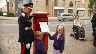 First New Post Box Bearing King Charles III's Cipher - BBC News at One