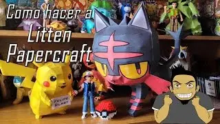Tutorial - Como hacer a Litten Papercraft (Pokemon Sun & Moon #1)