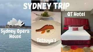 SYDNEY Trip: first flight in 2.5 years, Virgin Australia, QT Sydney Hotel, Tetsuya's - Travel Vlog