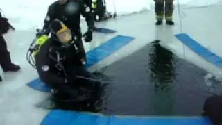 Ice Dive Training by American Dive Zone Kentwood Michigan.