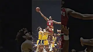 Dr.J OWNS Kareem in his PRIME 😈🔥 #shorts