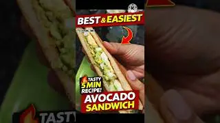 5-Minute Chunky Avocado Egg Sandwich | Healthy Breakfast 🥑#ytshorts #subscribe  #shorts #subscribe