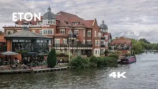 Calm Drive from Eton to Old Windsor 🌿 | Scenic Village Roads & Park Views