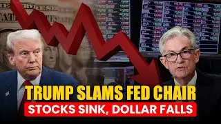 US Stocks Sink, Dollar Falls After Trump Slams Federal Reserve Chair Powell