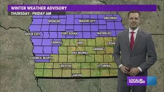 IOWA WEATHER FORECAST: Winter weather returns on Thursday