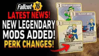 НОВЫЕ легендарные моды и новые изменения перков появятся в Fallout 76!