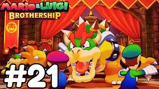 Mario & Luigi Brothership Walkthrough Full Gameplay Part 21-Wayaway Island Guide | Bowser's Fortress