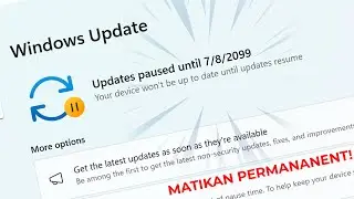 How To Pause Windows Update Forever 2099 ‼️