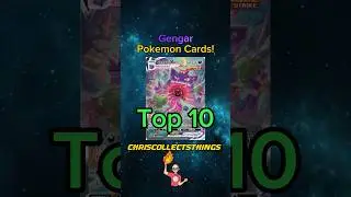 Top 10 Pok&eacute;mon GENGAR cards 👻 #shorts #top10 #gengar