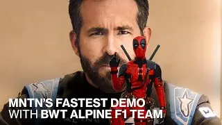 Deadpool prsents MNTN's faster Demo with BWT Alpine F1 Team