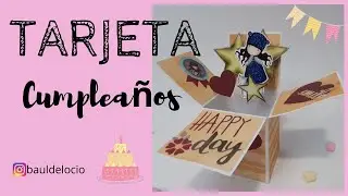 🎂 TUTORIAL : TARJETA CUMPLEAÑOS POP UP BOX 📦