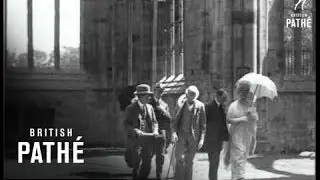 King And Queen Visit Melrose Abbey (1923)