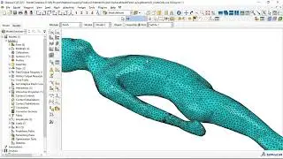 Метод построения сетки Abaqus №6: объединение граней с использованием виртуальной топологии для оптимизации формы сетки.