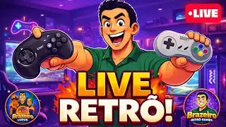 🕹 LIVE RETR&Ocirc; - GAMES VARIADOS - MEGA DRIVE/ SNES E O QUE DER NA TELHA KKK
