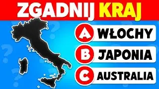 🚩 Zgadnij Kraj po Kształcie 🌎 | Czy potrafisz Zgadnąć 40 Krajów?