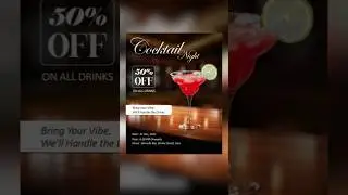 Recreating a cocktail night party announcement&mdash;design edition 🍸🌙