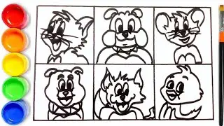 Drawing Tom and Jerry All Characters | Drawing For Kids | Tom and Jerry Drawing | Tom and Jerry